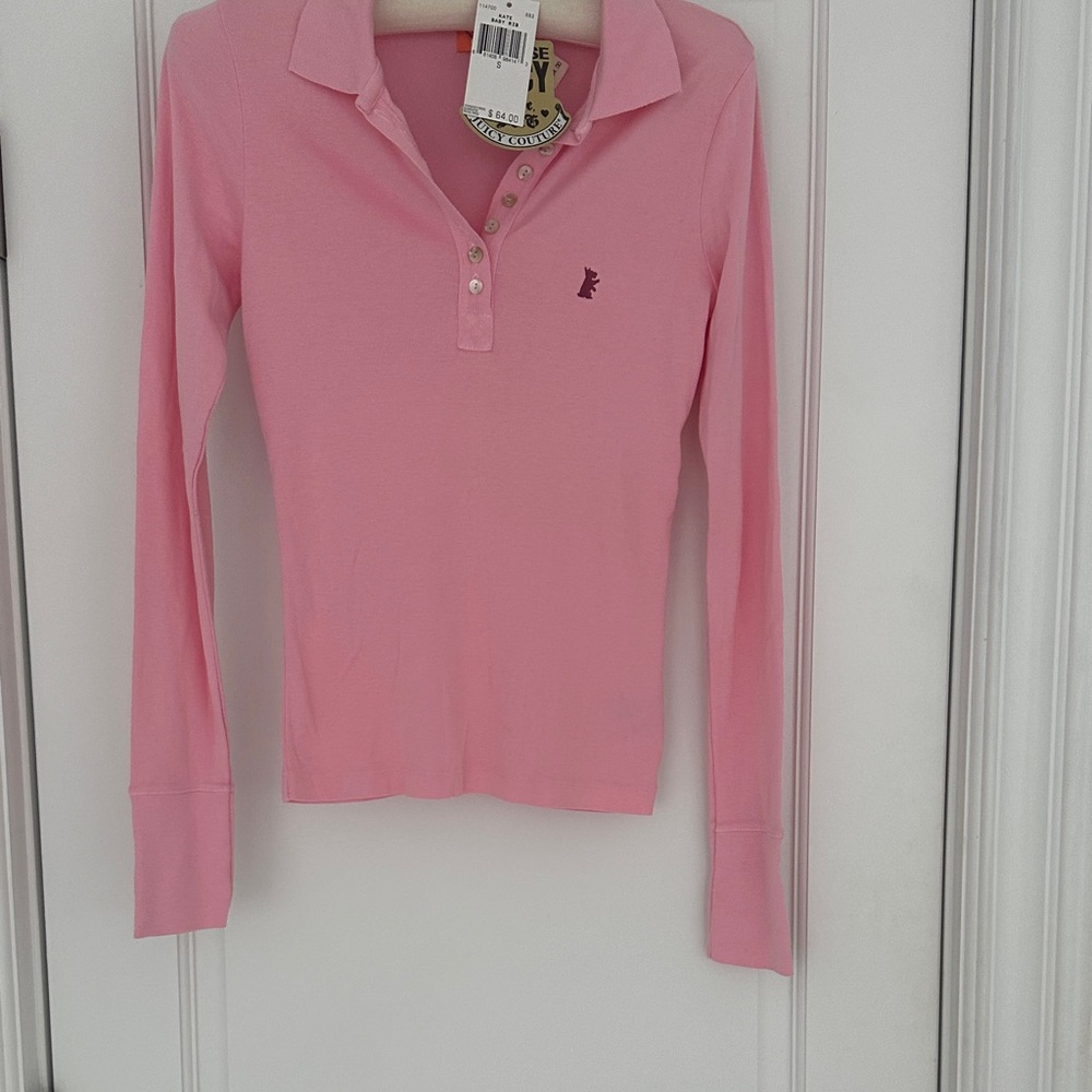 Juicy Couture Light Pink Polo Shirt